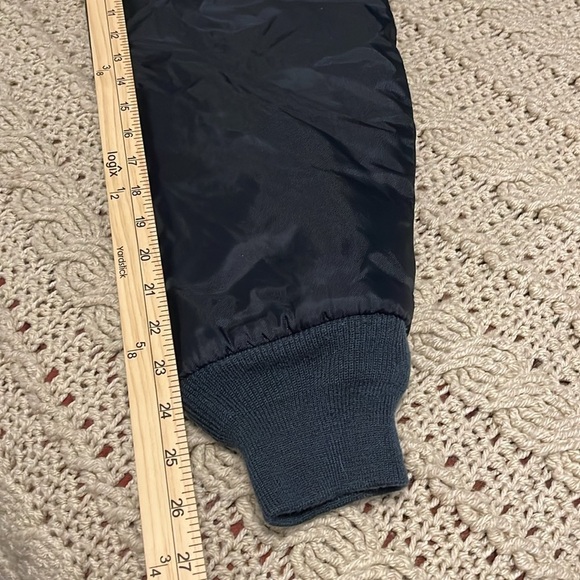 Martin’s Flight Jacket Navy‎ Blue Nylon Faux Fur collar, Full Zip, men’s Sz XL - Picture 6 of 16